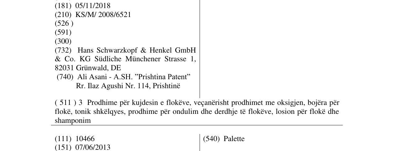 Zëri i markës Bonacure në buletin