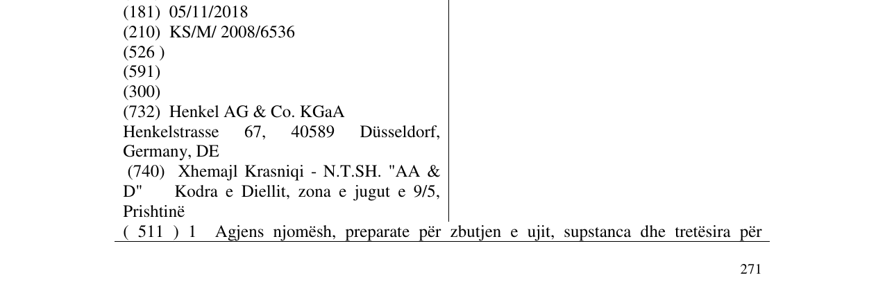 Zëri i markës Somat në buletin