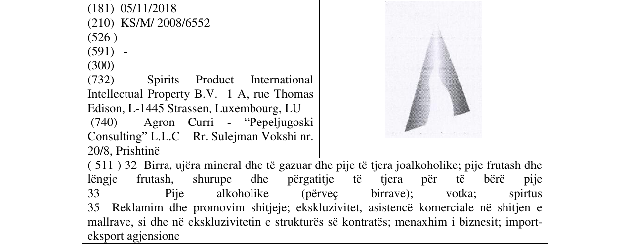 Zëri i markës Markë figurative në buletin