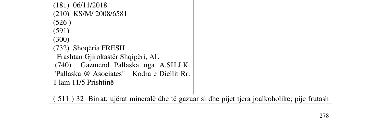 Zëri i markës LA VITA në buletin