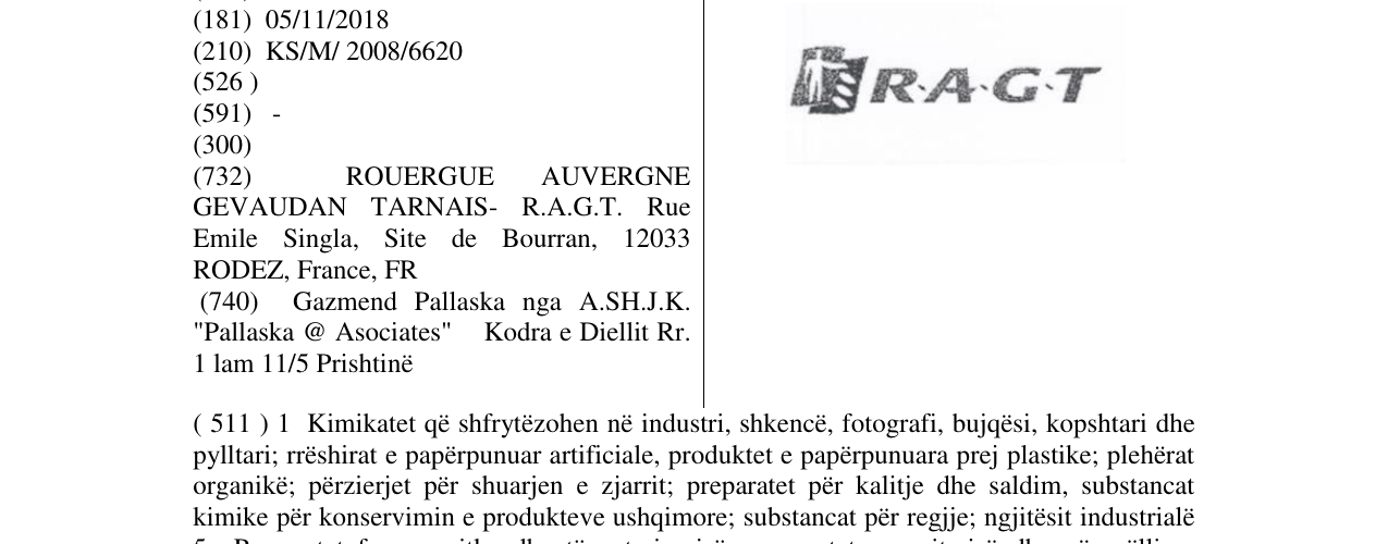 Zëri i markës RAGT në buletin