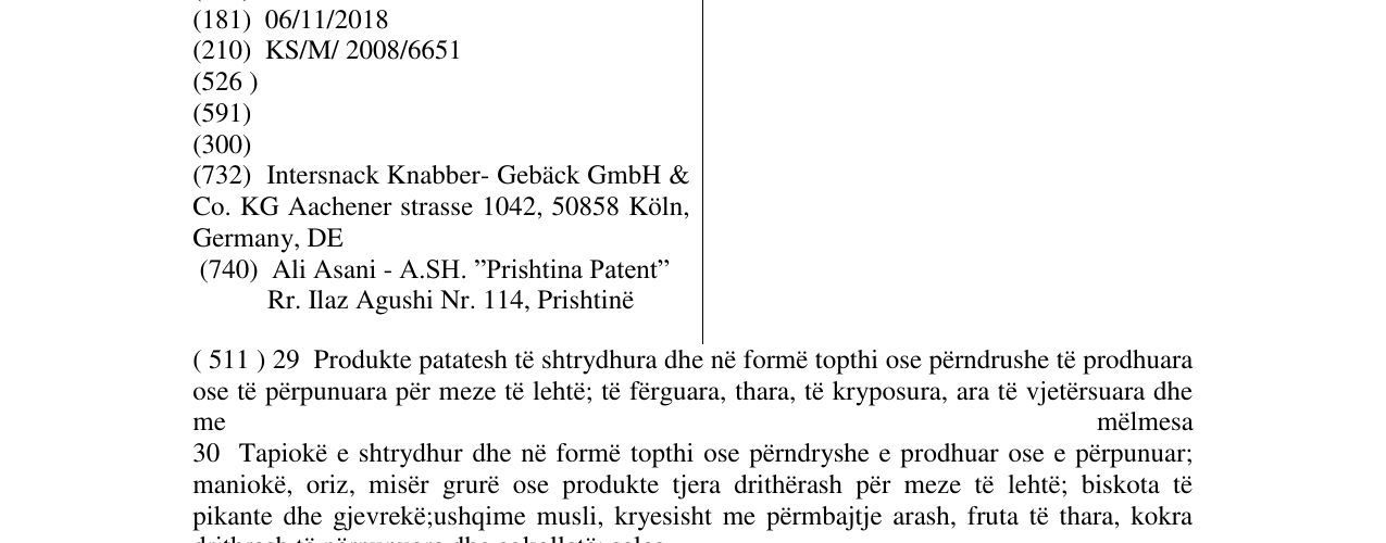 Zëri i markës Crackings në buletin