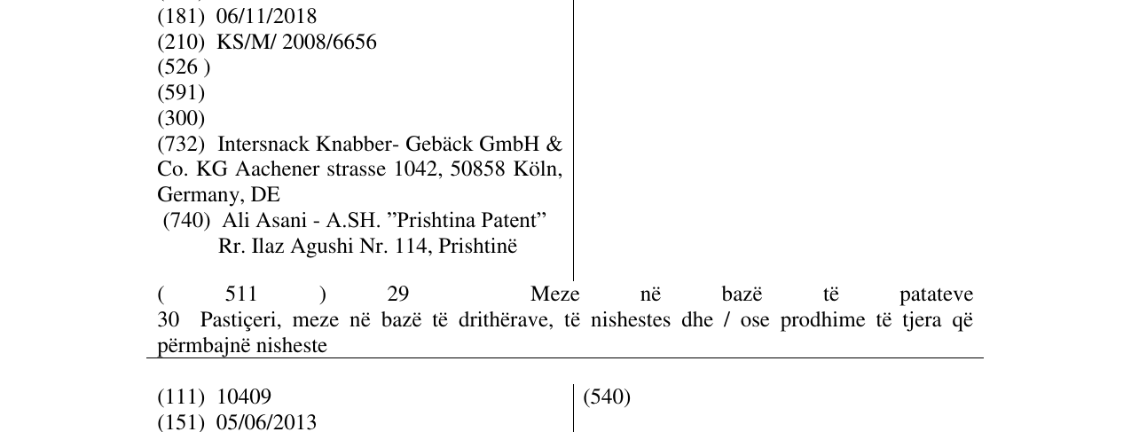 Zëri i markës Stickletti në buletin