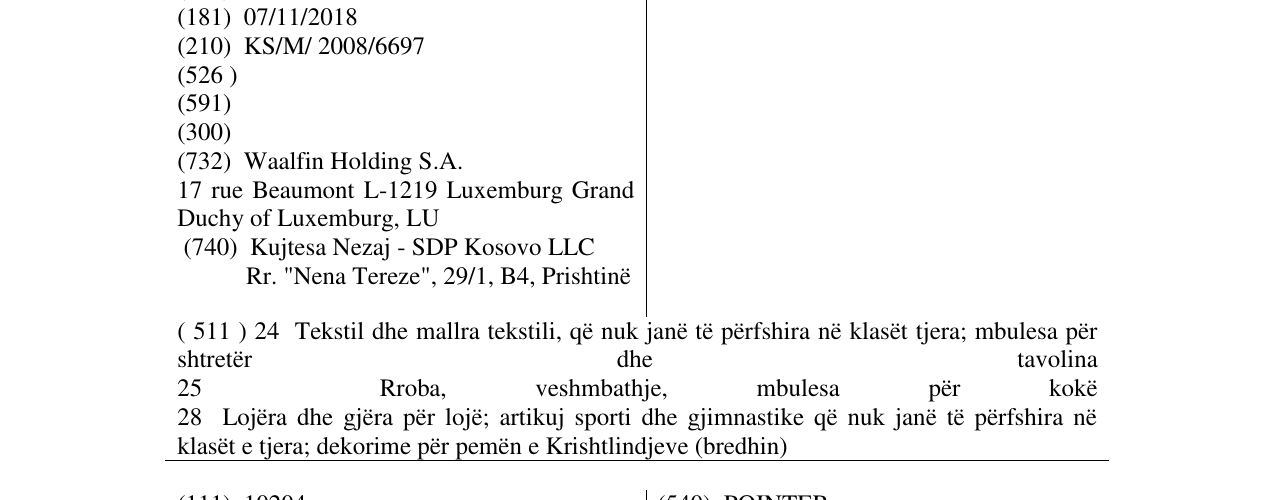 Zëri i markës BARBARA FARBER në buletin