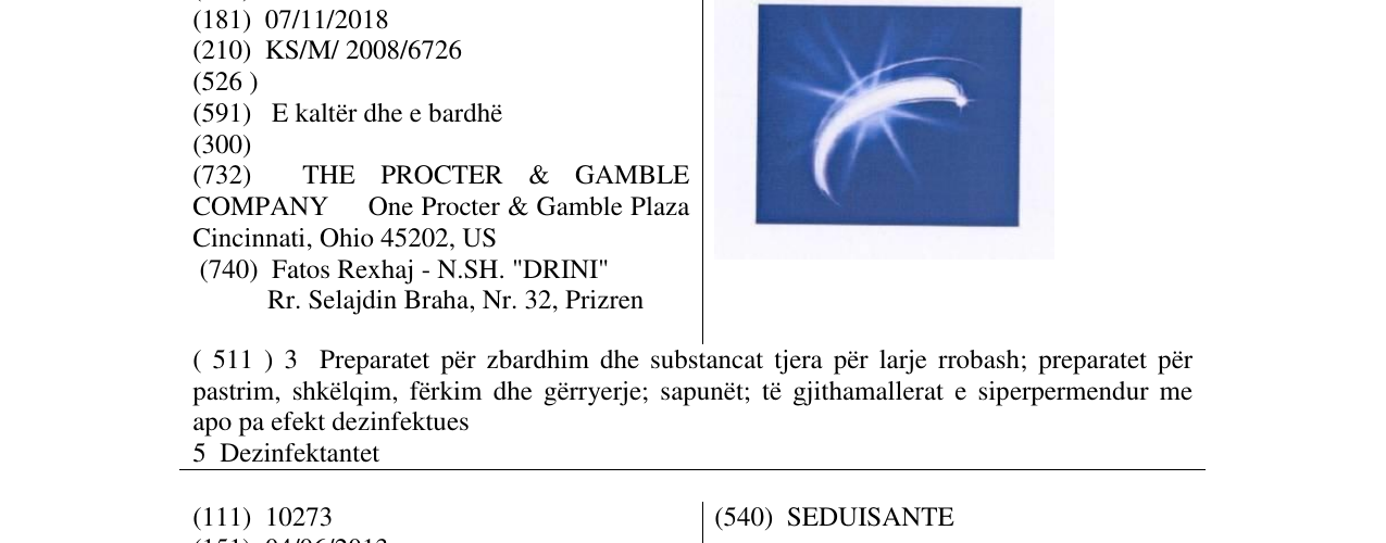 Zëri i markës Markë figurative në buletin