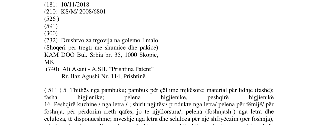 Zëri i markës LIA në buletin
