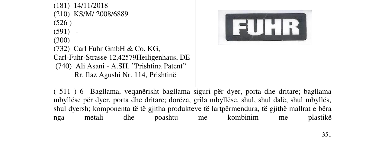 Zëri i markës Markë figurative në buletin