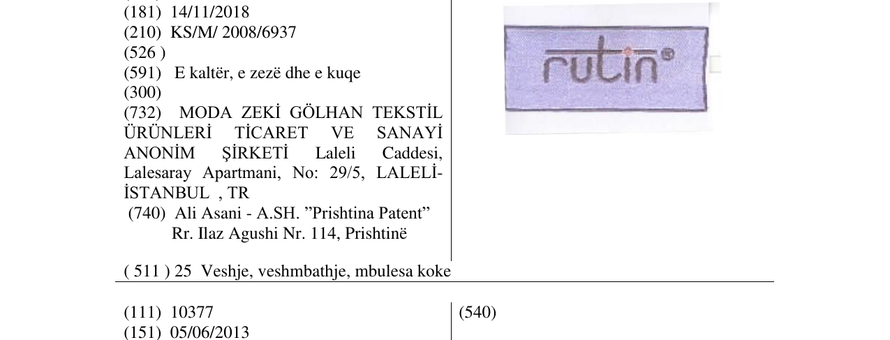 Zëri i markës rutin në buletin
