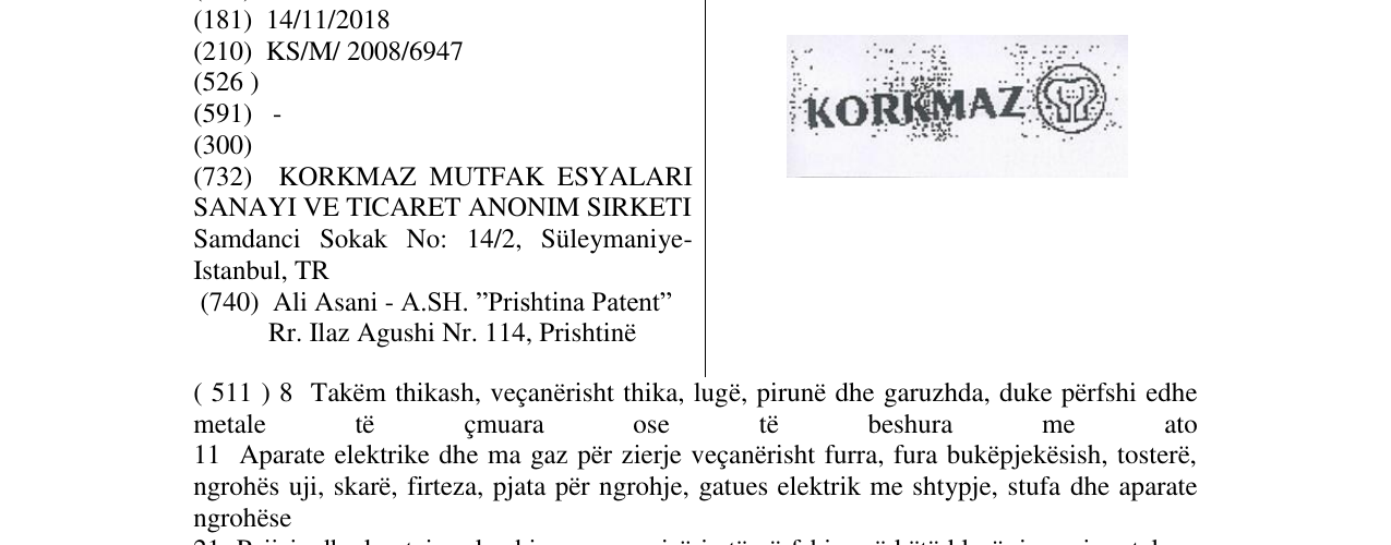 Zëri i markës KORKMAZ në buletin