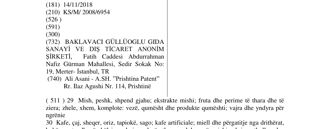 Zëri i markës LALIN në buletin