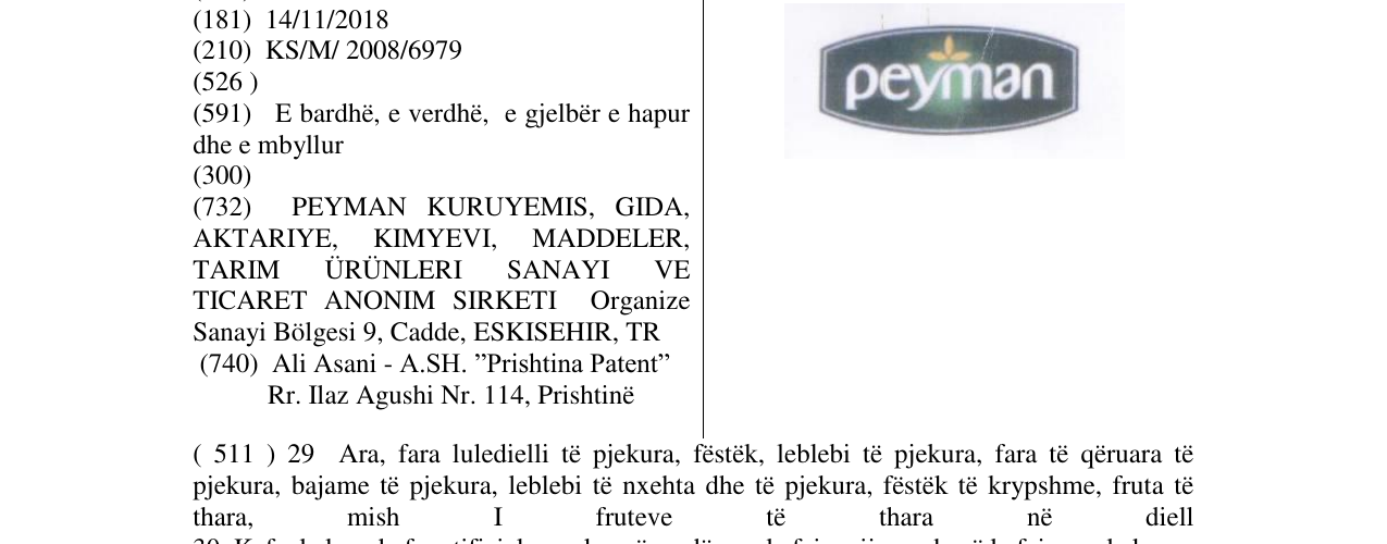 Zëri i markës peyman në buletin