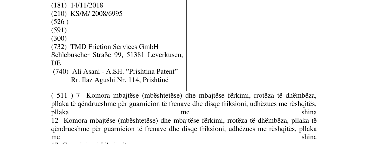 Zëri i markës PAGID në buletin