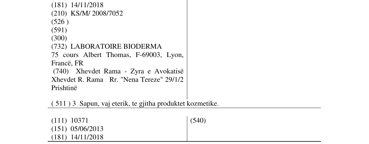 Zëri i markës BIODERMA në buletin