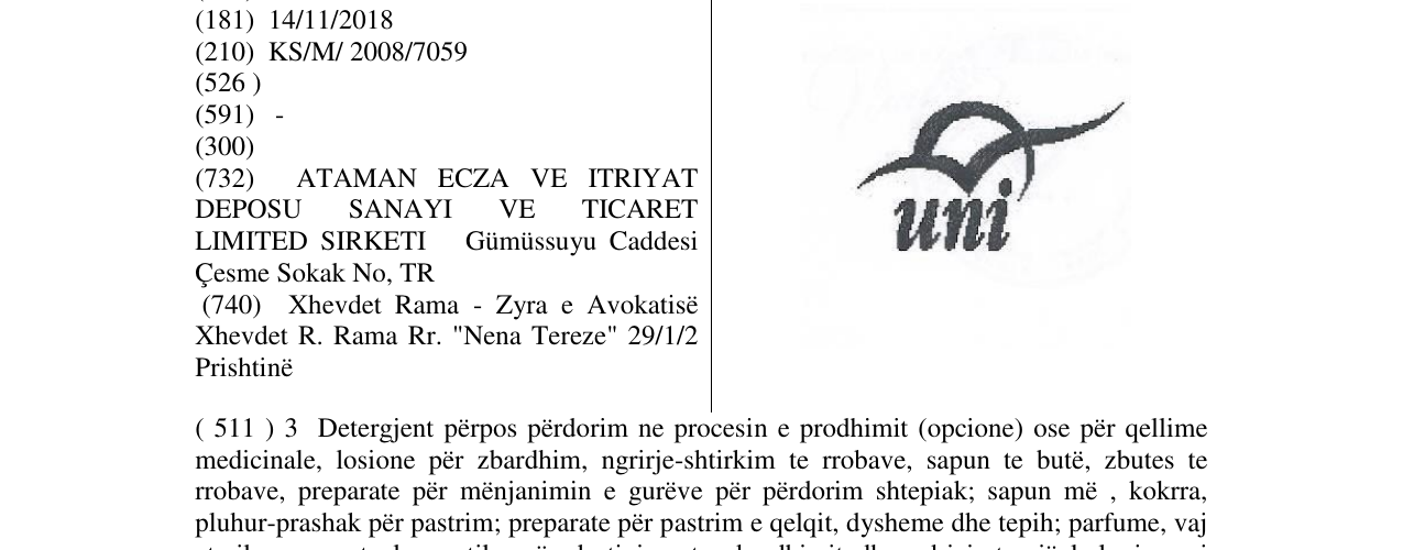 Zëri i markës Markë figurative në buletin
