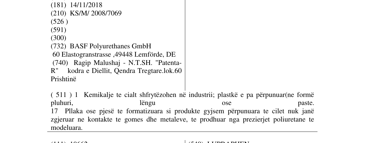 Zëri i markës ELASTOLLAN në buletin