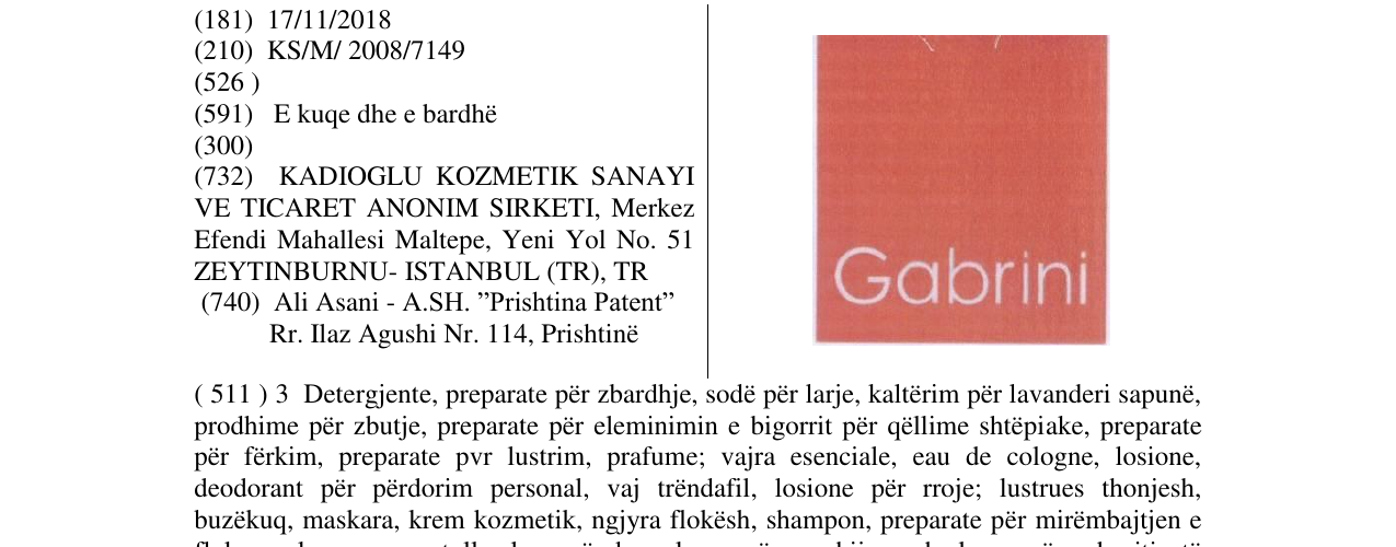 Zëri i markës Markë figurative në buletin