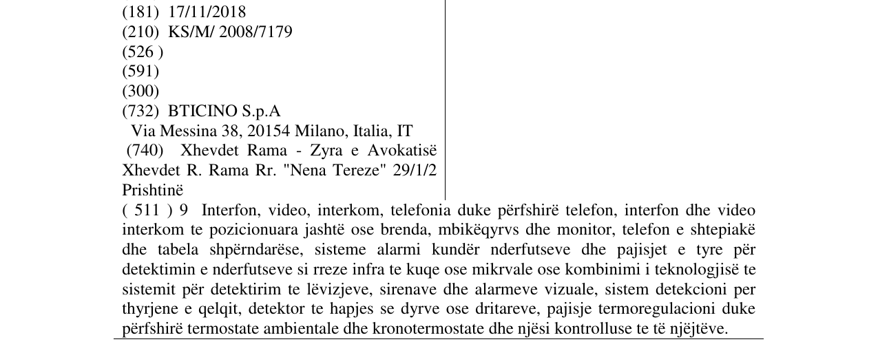 Zëri i markës POLYX në buletin