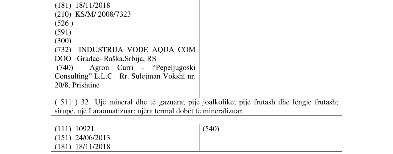 Zëri i markës IVA në buletin