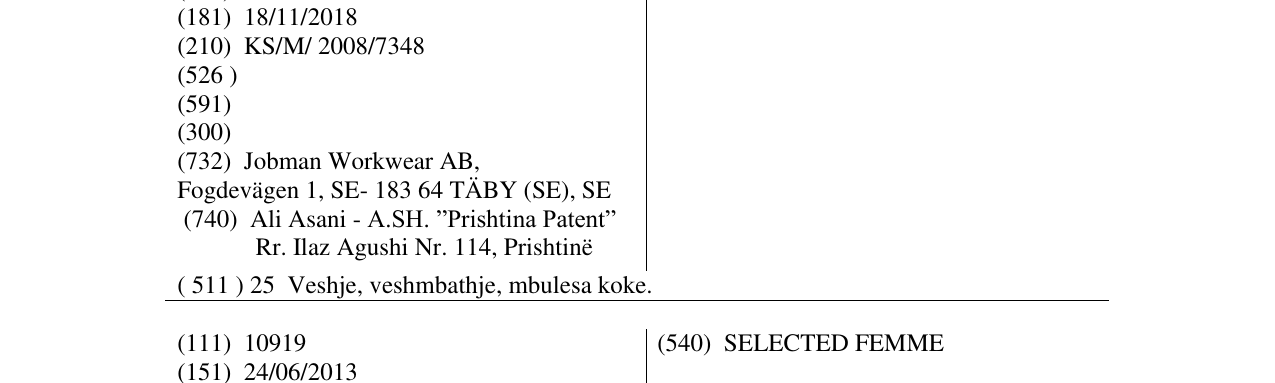 Zëri i markës JBMAN në buletin