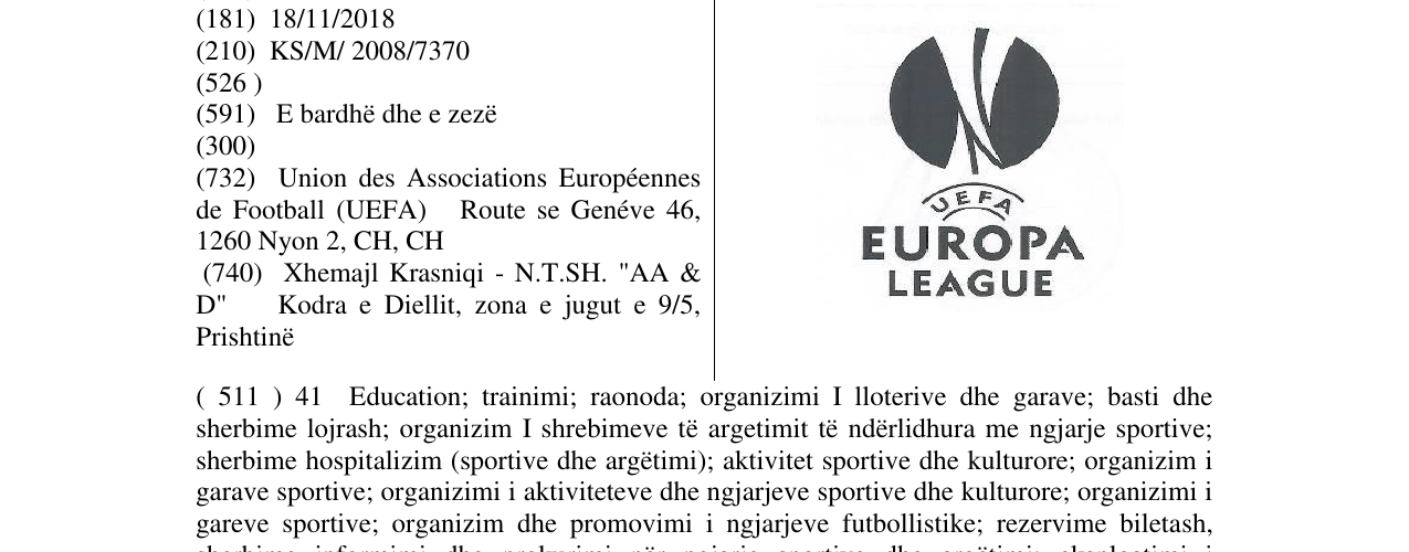 Zëri i markës Markë figurative në buletin