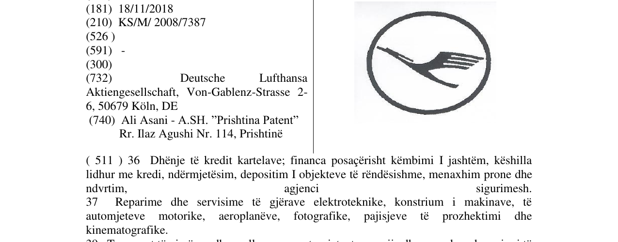Zëri i markës Markë figurative në buletin