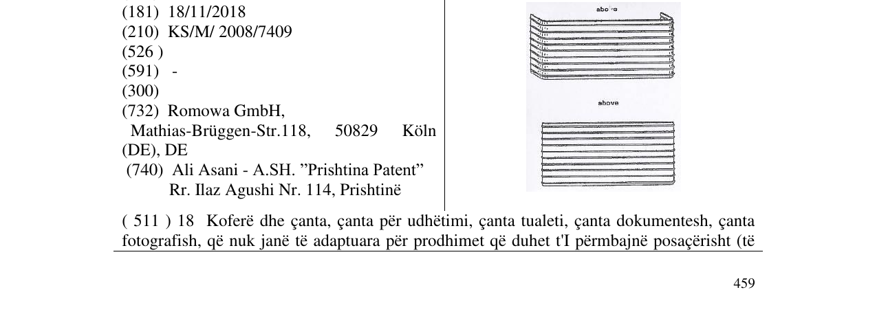 Zëri i markës Markë figurative në buletin
