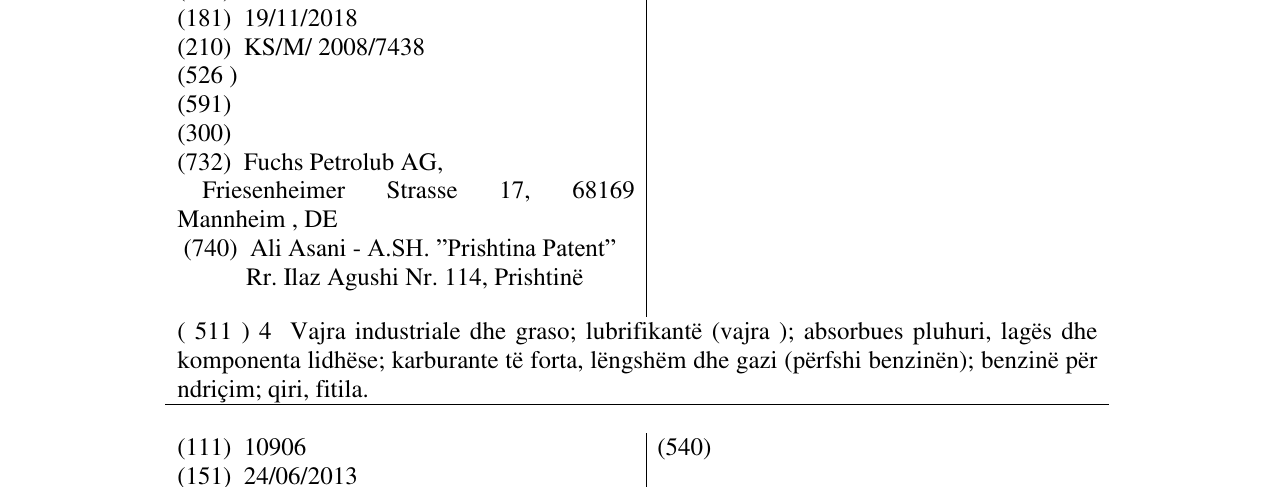 Zëri i markës TITAN në buletin