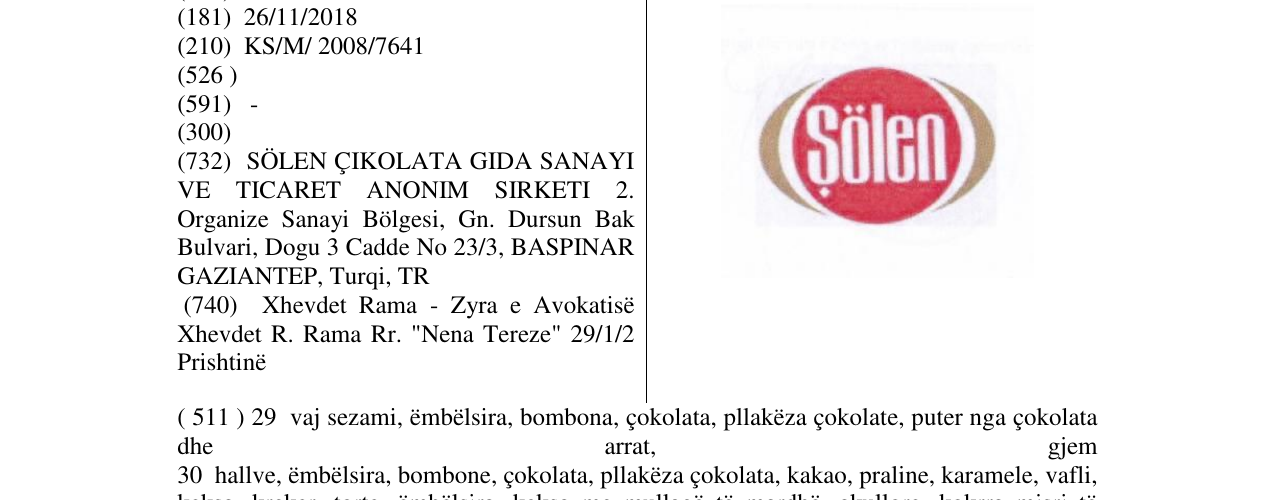 Zëri i markës SÖLEN në buletin