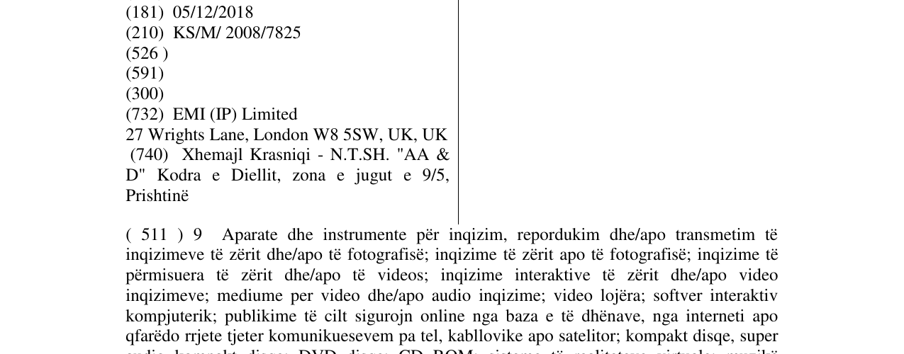 Zëri i markës HARVEST në buletin