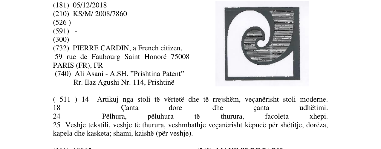 Zëri i markës Markë figurative në buletin