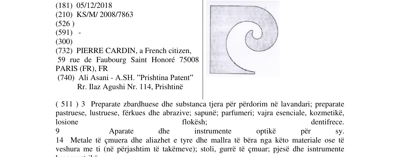 Zëri i markës Markë figurative në buletin