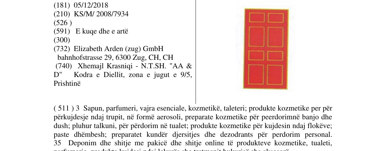 Zëri i markës Markë figurative në buletin