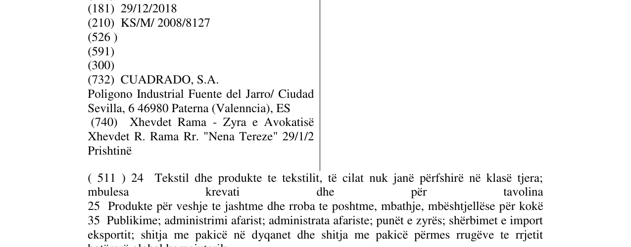 Zëri i markës PICK OUIC në buletin