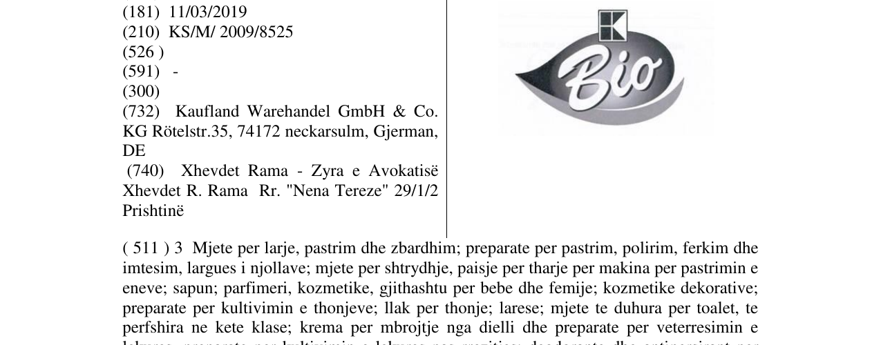 Zëri i markës Bio në buletin