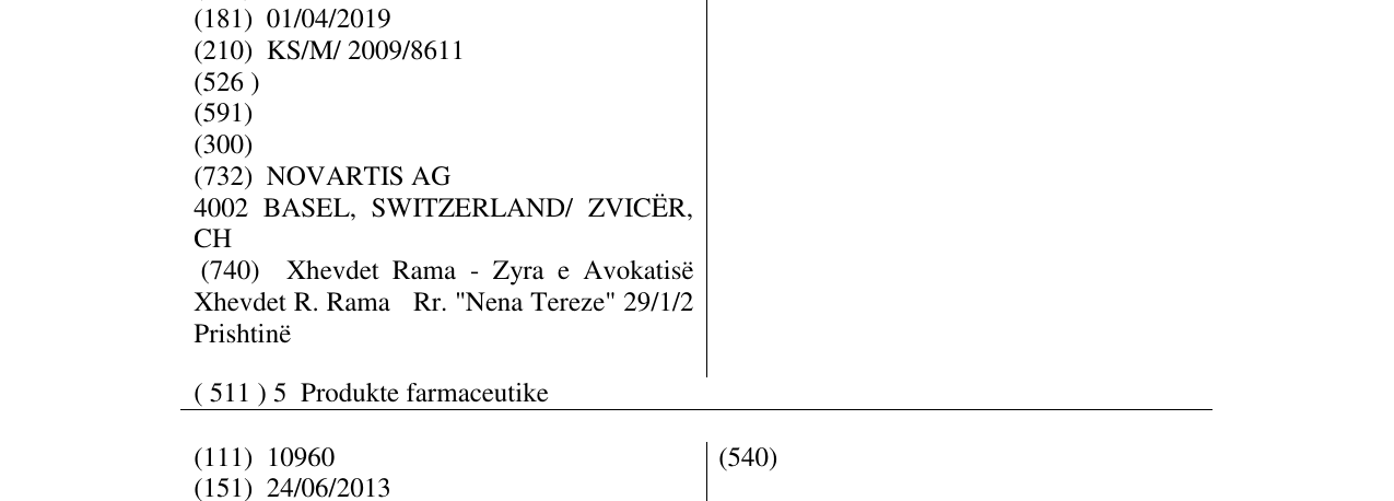 Zëri i markës RIPRAMELO në buletin