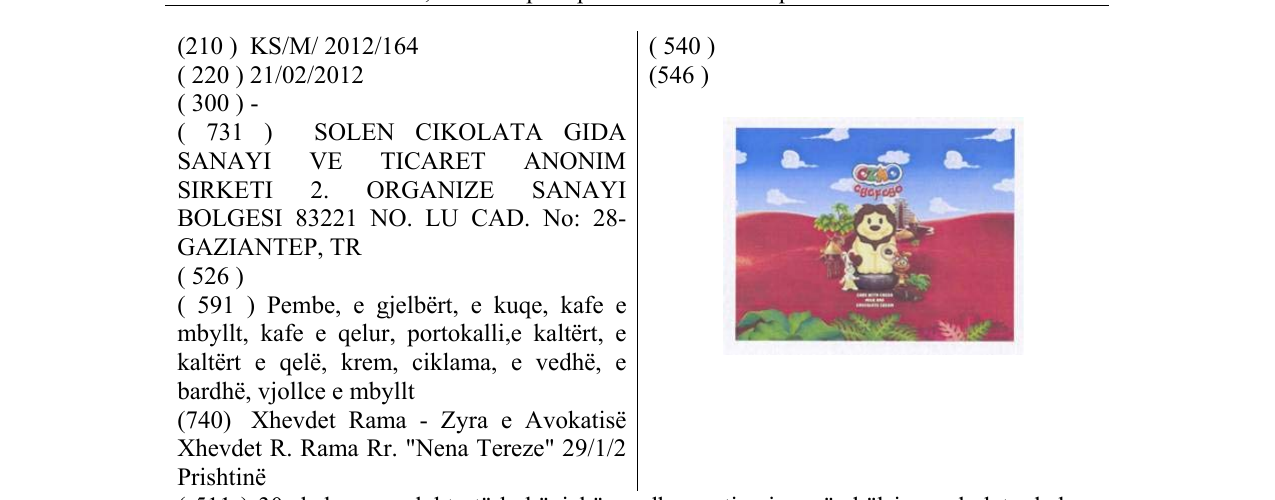 Zëri i markës Markë figurative në buletin