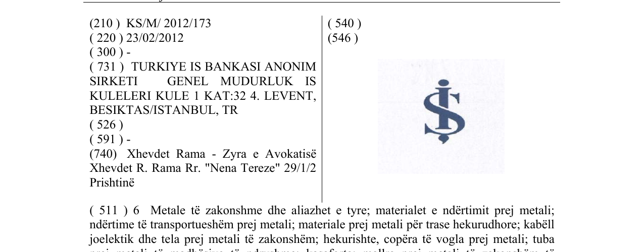 Zëri i markës IS në buletin
