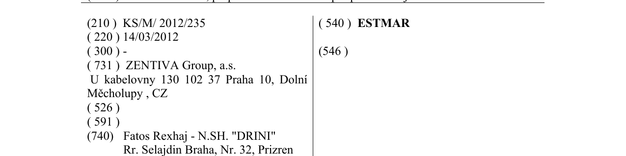 Zëri i markës ESTMAR në buletin