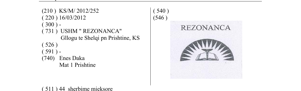 Zëri i markës REZONANCA në buletin