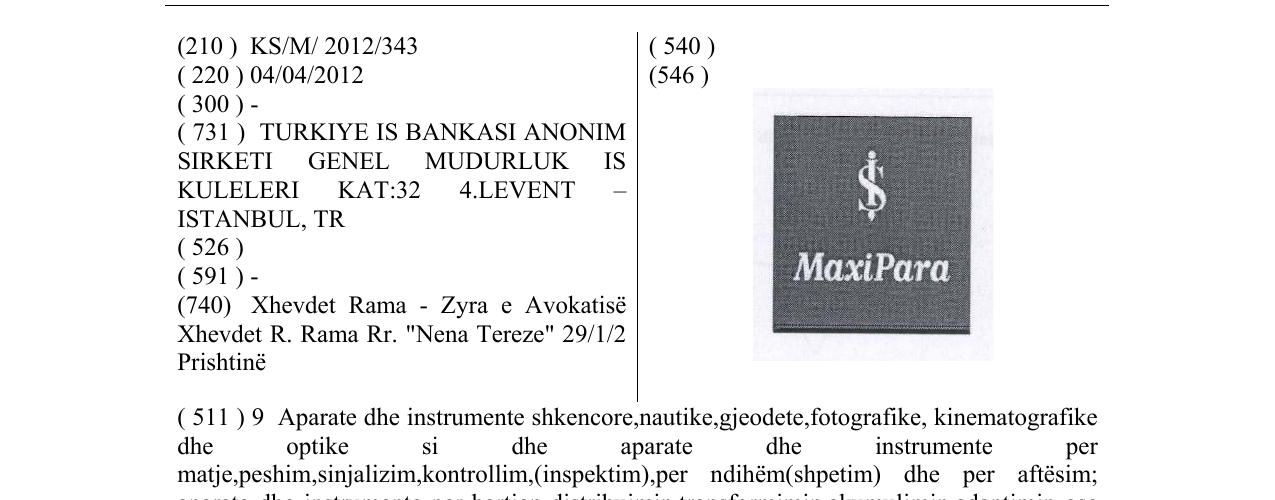 Zëri i markës MaxiPara në buletin