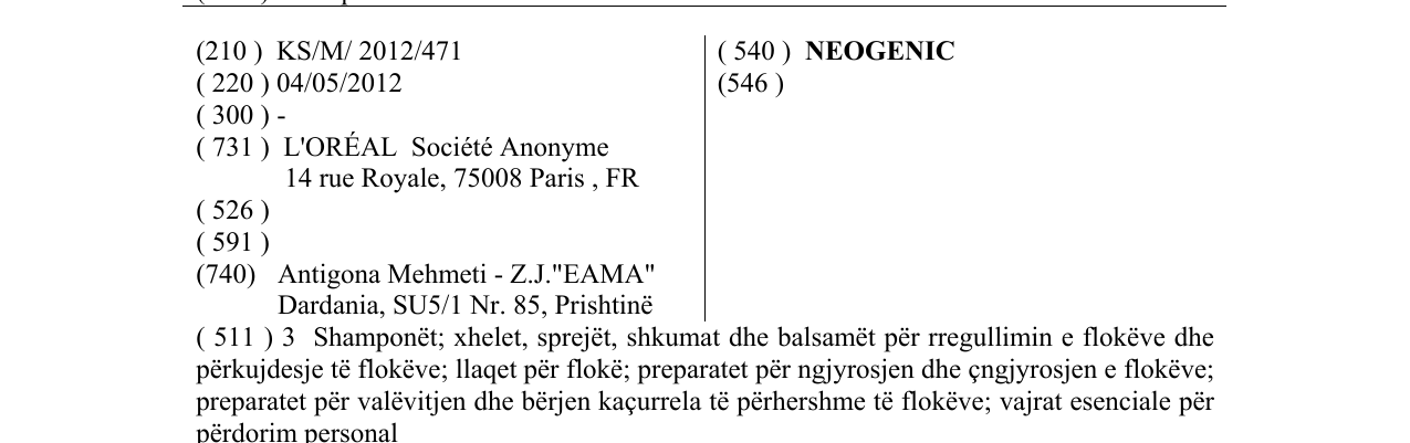Zëri i markës NEOGENIC në buletin