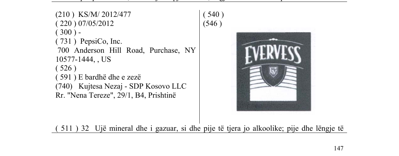 Zëri i markës EVERVESS në buletin