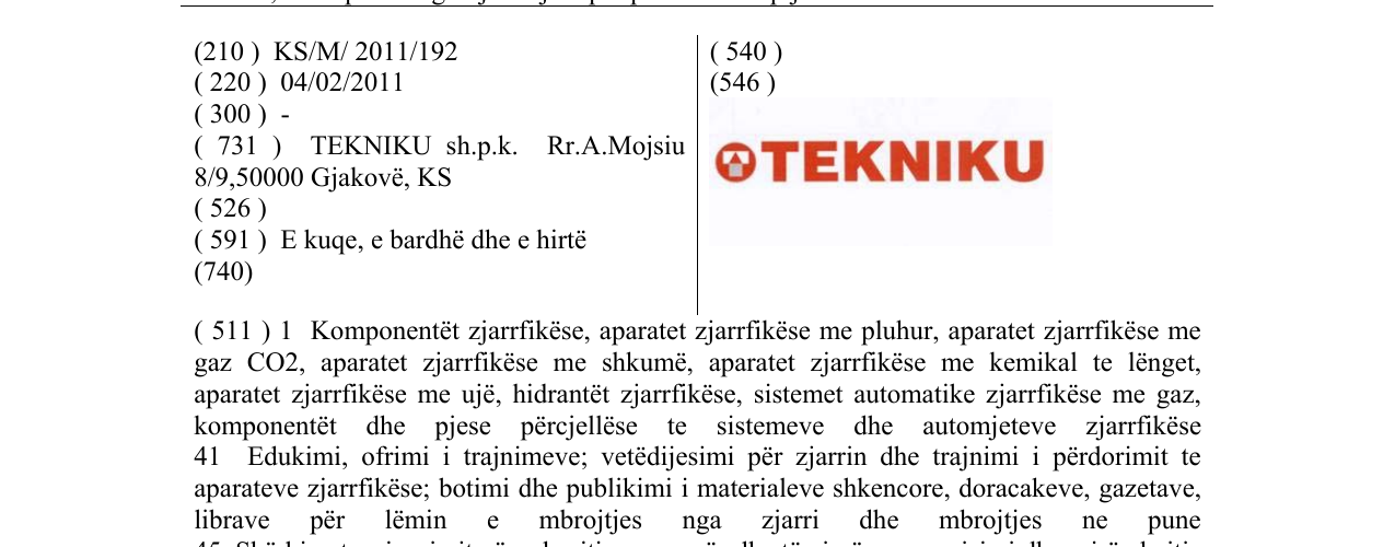 Zëri i markës TEKNIKU në buletin