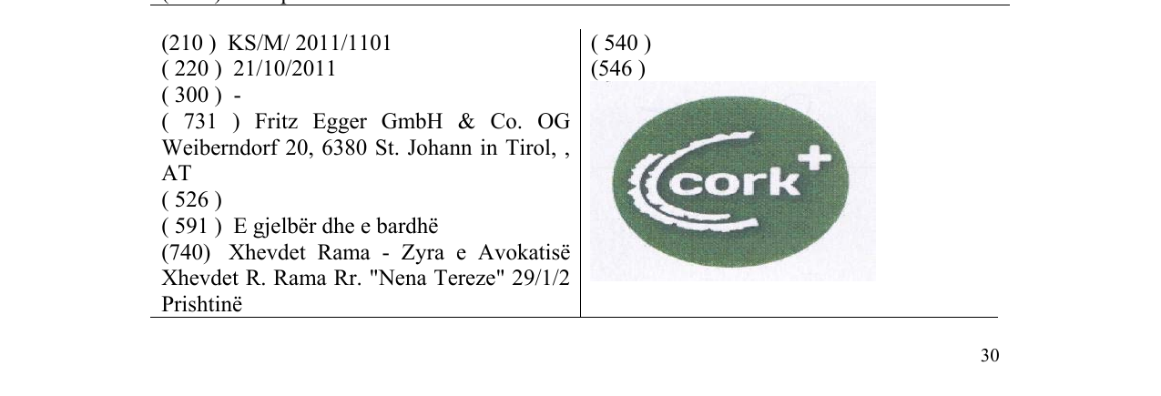 Zëri i markës cork+ në buletin