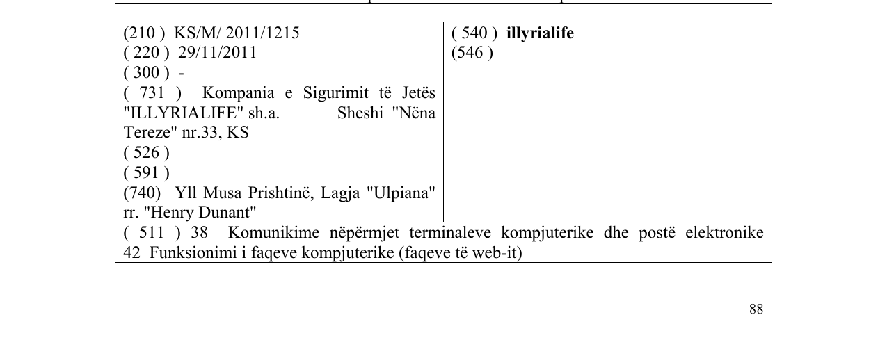 Zëri i markës illyrialife në buletin