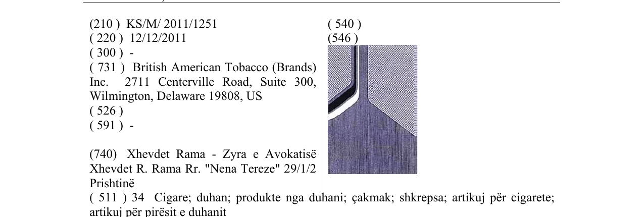 Zëri i markës Markë figurative në buletin