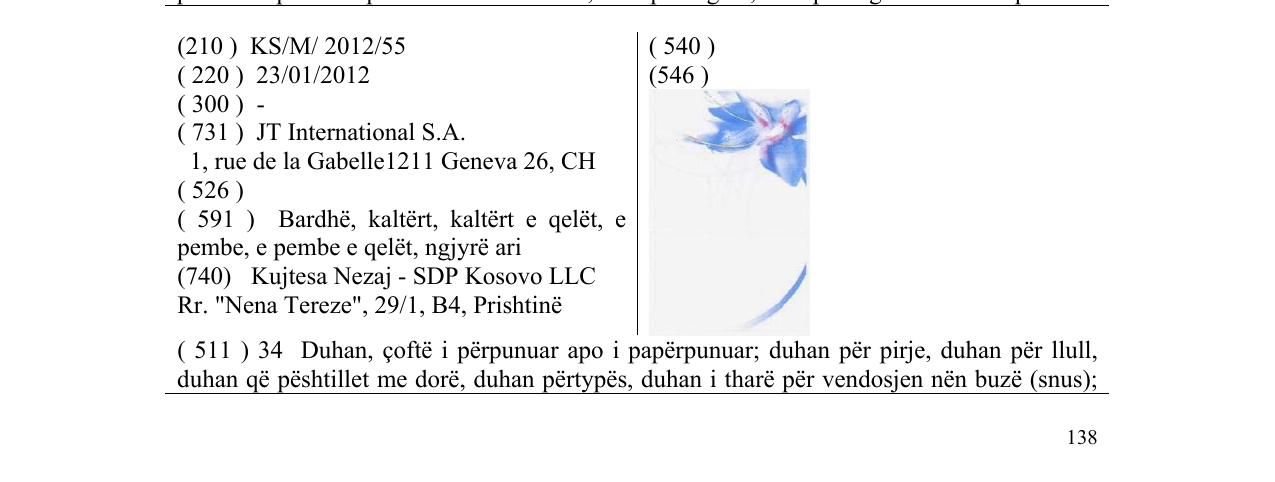 Zëri i markës Markë figurative në buletin