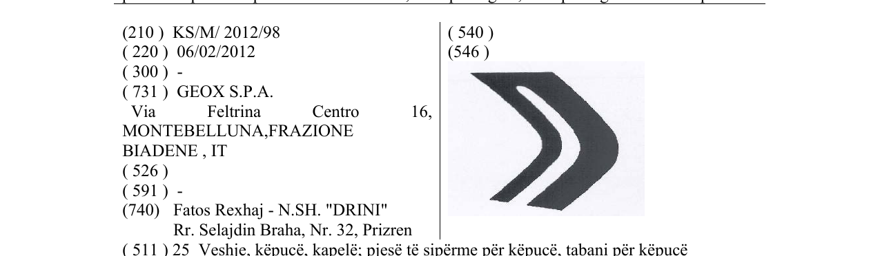 Zëri i markës Markë figurative në buletin