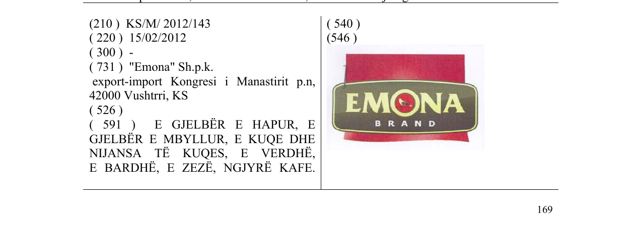 Zëri i markës EMONA BRAND në buletin