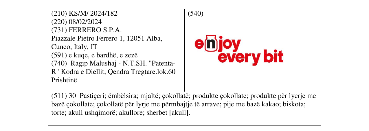 Zëri i markës enjoy every bit në buletin